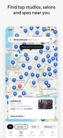 ClassPass: Fitness, Spa, Salon — Book classes & appointments instantly without needing to create additional accounts or enter payment details