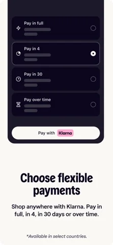 Klarna: Smarter everyday money — Pay with Klarna anywhere Visa is accepted