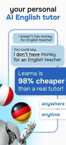 Learna: Speak & Learn English — Track your progress with detailed performance metrics and milestones