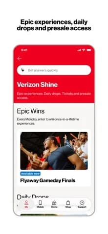 My Verizon — And to find what you’re looking for faster
