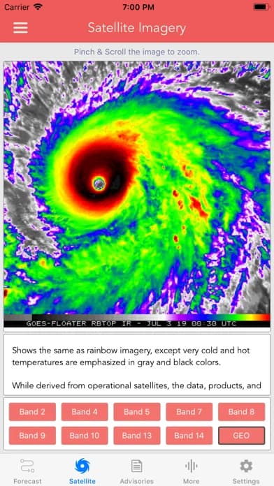 National Hurricane Center Data — View wind speed & intensity updates every 30 minutes
