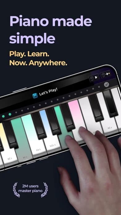 Piano: Keyboard Lessons & Game — Practice piano through game-style lessons