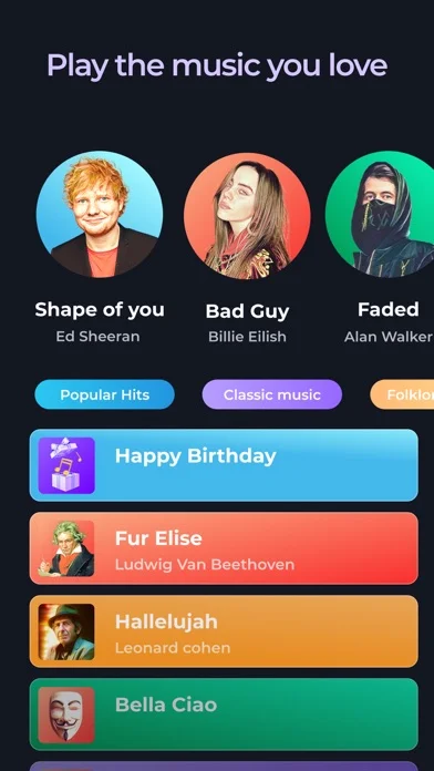 Piano: Keyboard Lessons & Game — Learn piano at a self-directed pace