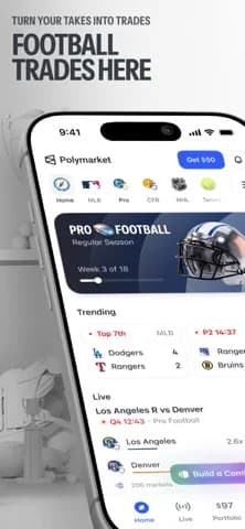 Polymarket: Trade Live Sports — Polymarket is a federally regulated exchange that lets you trade real-world events against other market