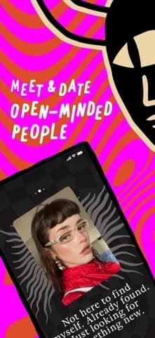 PURE: Open-Minded Dating App — Keep conversations inside the app