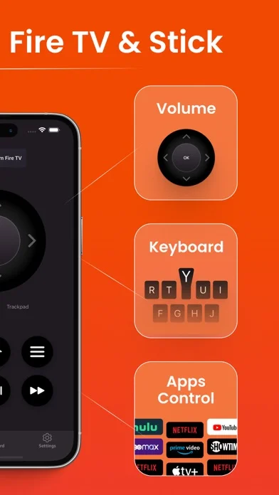 Remote for Firestick · Fire TV — Control and navigate your Firestick directly from your Apple Watch