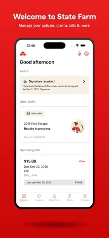 State Farm® — Pay an insurance bill in the app