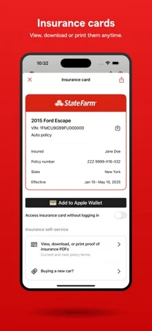 State Farm® — Keep an insurance card in Apple Wallet