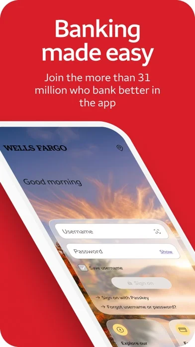 Wells Fargo Mobile® — Access your cash, credit, and investment accounts with Touch ID®¹ or Face ID®¹