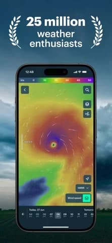 Windy.app — Wind, Tides, Radar — Share wind conditions in spot chats