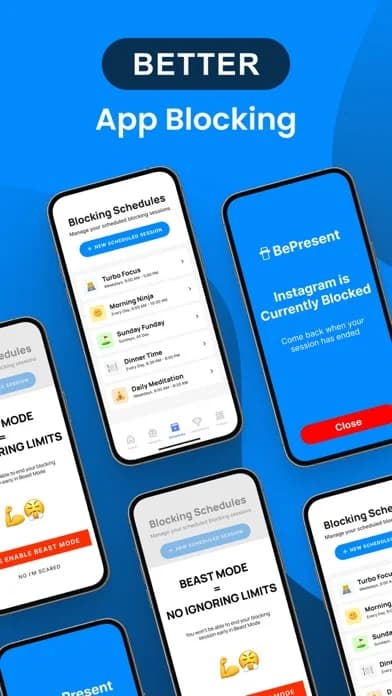 BePresent: Screen Time Control — Set hourly scrolling-awareness reminders