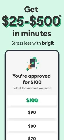 Brigit: Cash Advance & Credit — Request an eligibility-dependent cash advance
