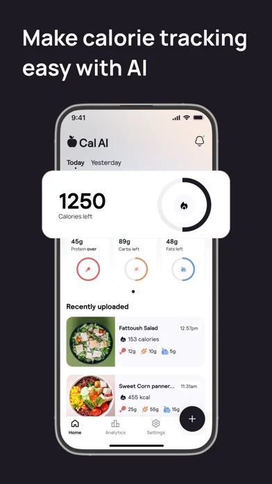 Cal AI - Calorie Tracker — View a nutritional breakdown after subscribing