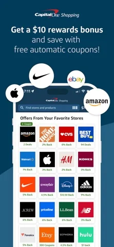 Capital One Shopping: Save Now — The free tool works in the background to find coupons and promo codes