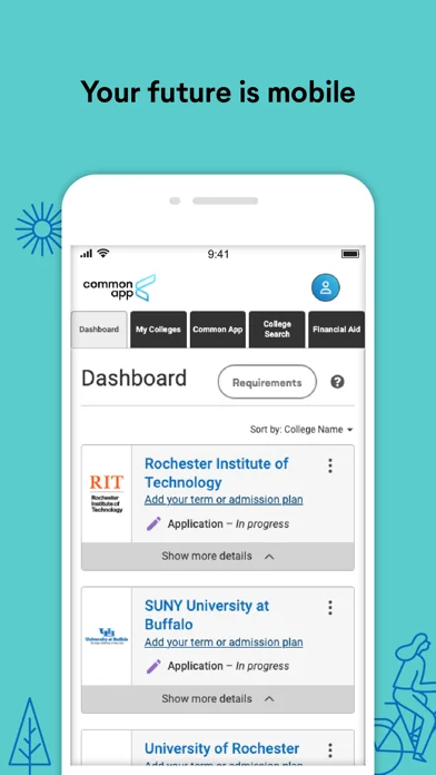 Common App — Work on college applications from a phone