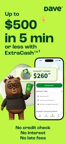 Dave: Credit, Cash & Money App — Transfer an eligible ExtraCash amount to Dave Checking