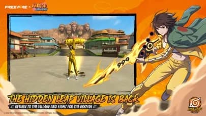 Free Fire x NARUTO SHIPPUDEN — Search for weapons, stay in the play zone, loot your enemies and become the last man standing