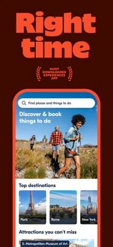 GetYourGuide: Plan & Book — Choose from culture, food, adventure, nature, and more experiences