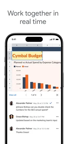 Google Sheets — Create new spreadsheets or edit existing ones