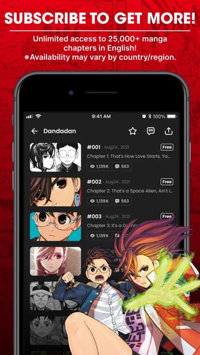 MANGA Plus by SHUEISHA — Read the first three and newest three chapters without charge