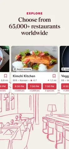OpenTable — Choose from over 60,000+ restaurants worldwide