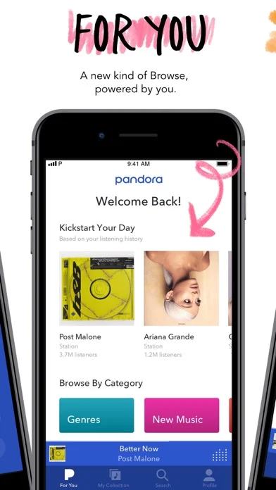 Pandora: Music & Podcasts — Find something new by simply browse and tap recommended podcasts to find over 1