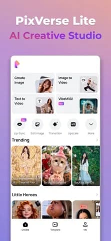 PixVerse Lite — Create AI images and videos from text or photos