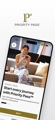 Priority Pass+ — Access supported airport lounges and experiences