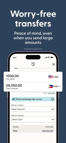 Remitly: Send money & transfer — Track your transfer all the way and get notified when it arrives