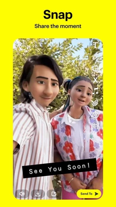 Snapchat — Snapchat is a fast and fun way to share the moment with your friends and family