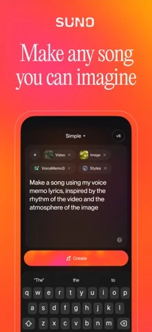Suno - AI Songs, Music, Lyrics — Generate music in any genre — hip hop