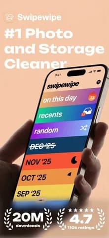 Swipewipe: Photo Cleaner — Find similar, blurry, and old screenshot clutter