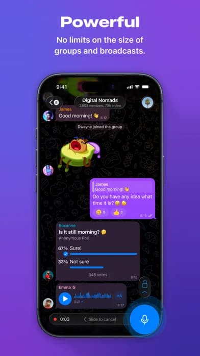Telegram Messenger — Start typing on one device and finish the message from another