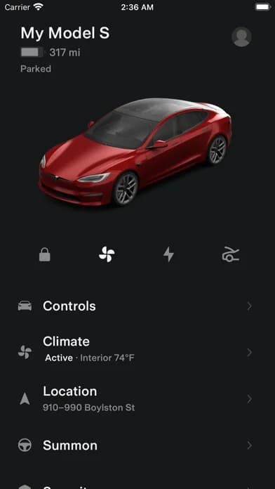 Tesla — Send an address from your favorite apps to start navigation in your car