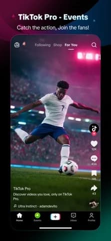 TikTok Pro - Events — TikTok Pro - Events is a global discovery platform for videos where you can discover cool