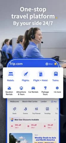 Trip.com: Book Flights, Hotels — Earn Trip Coins on eligible app bookings