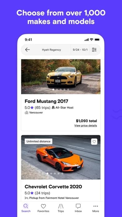 Turo — Better car rental — Browse vehicles across budgets and trip types