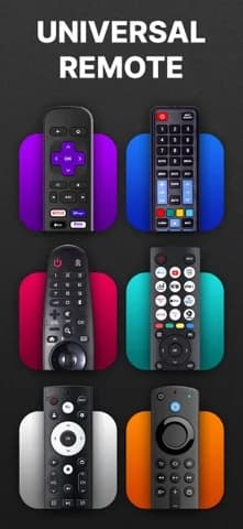 Universal Remote TV Control · — Play phone videos on a connected TV