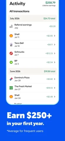 Upside: Gas & Food Cash Back — Track every dollar right in the app
